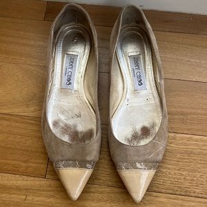 Jimmy Choo beige flats sz 37